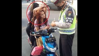 Inilah Video Lucu Mewek Saat Kenak Razia Polisi Bikin Ngakak