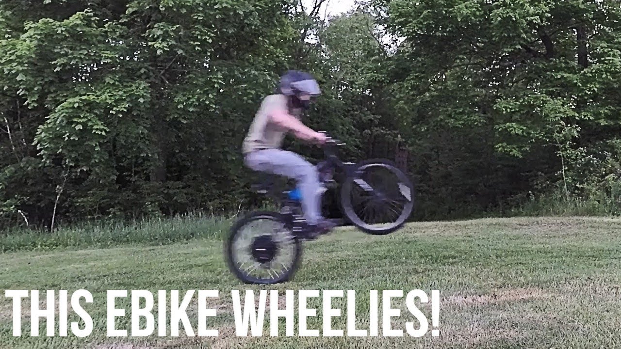 I BUILT AN EBIKE THAT WHEELIES! / 1ST TEST RIDE YouTube