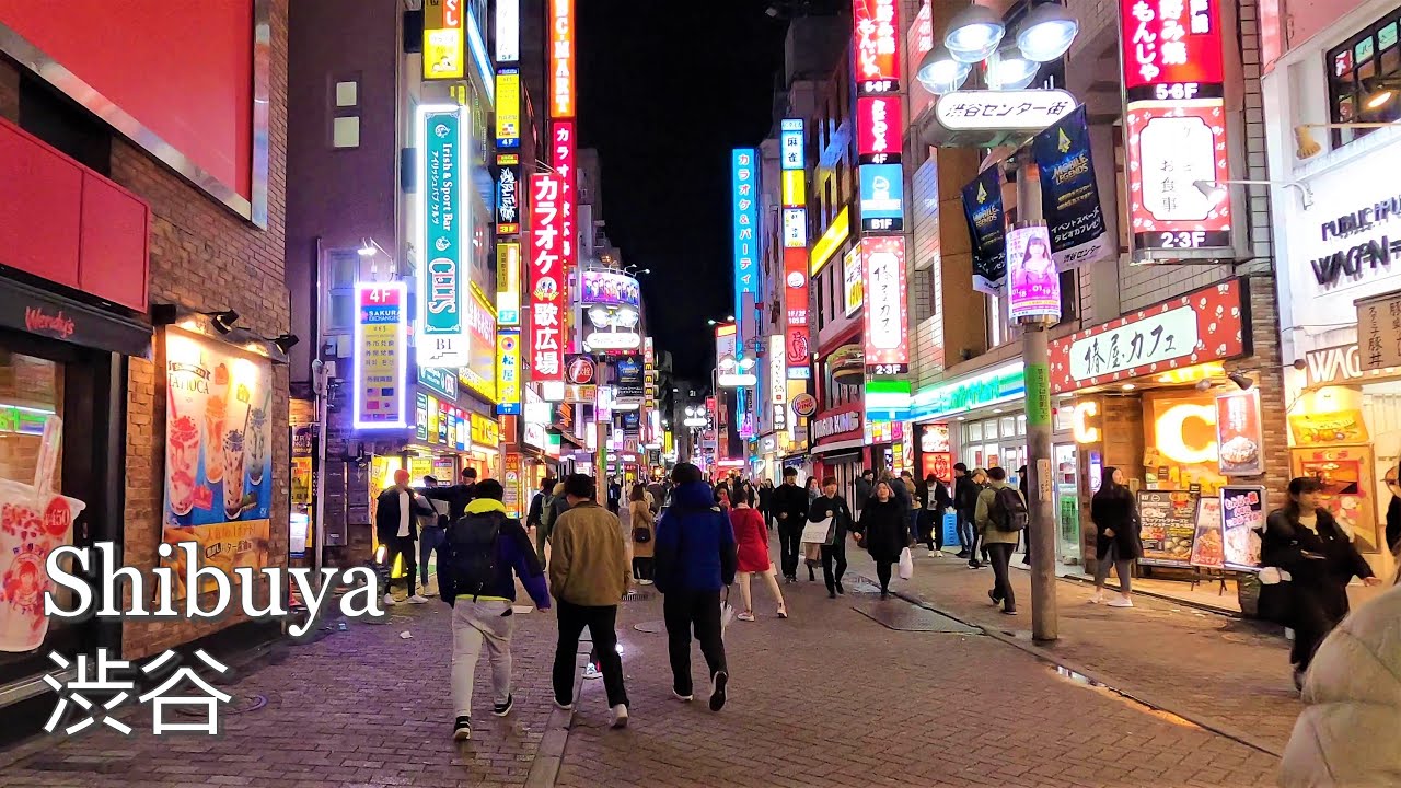 Night Shibuya, Tokyo 夜の渋谷を散歩｜東京の一大繁華街の夜の様子 [Japan 4K Walk/Jan.2020] - YouTube