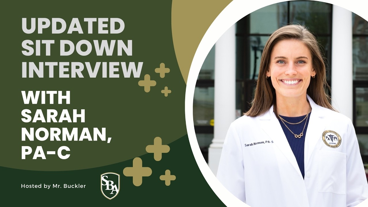Mr. Buckler Interviews Sarah Norman, PA-C (Updated Interview)