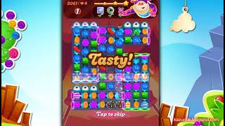 Candy Crush Saga Level 8061 No paid booster used  Walkthrough Gameplay screenshot 1