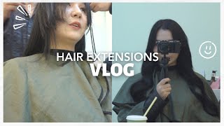 DOING HAIR EXTENSIONS FOR THE FIRST TIME in KOREA | famous Korean Hair Extensions Salon &quot;Add&#39;B&quot;