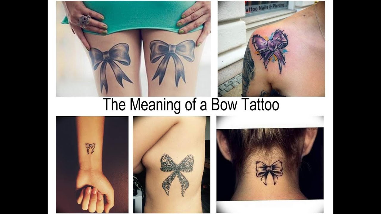 What do the bows tattooed on the back of a woman's legs mean? - Quora