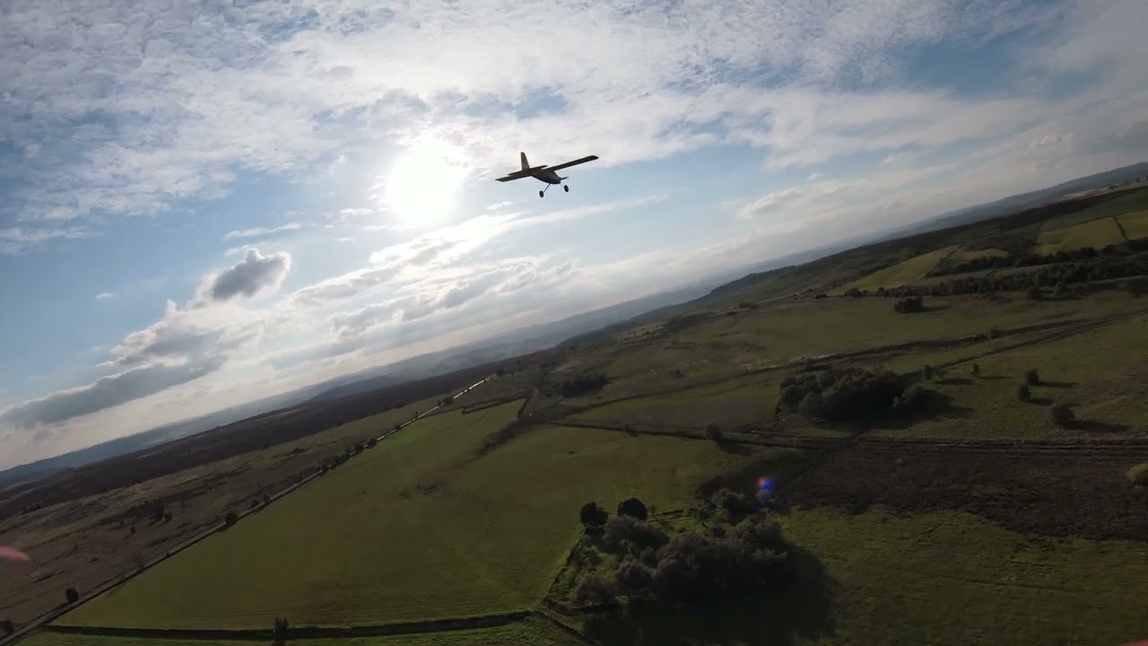 FMS 1220mm Super EZ fpv drone chase