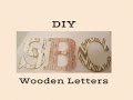 DIY Wooden Letters DIY Wooden Letters