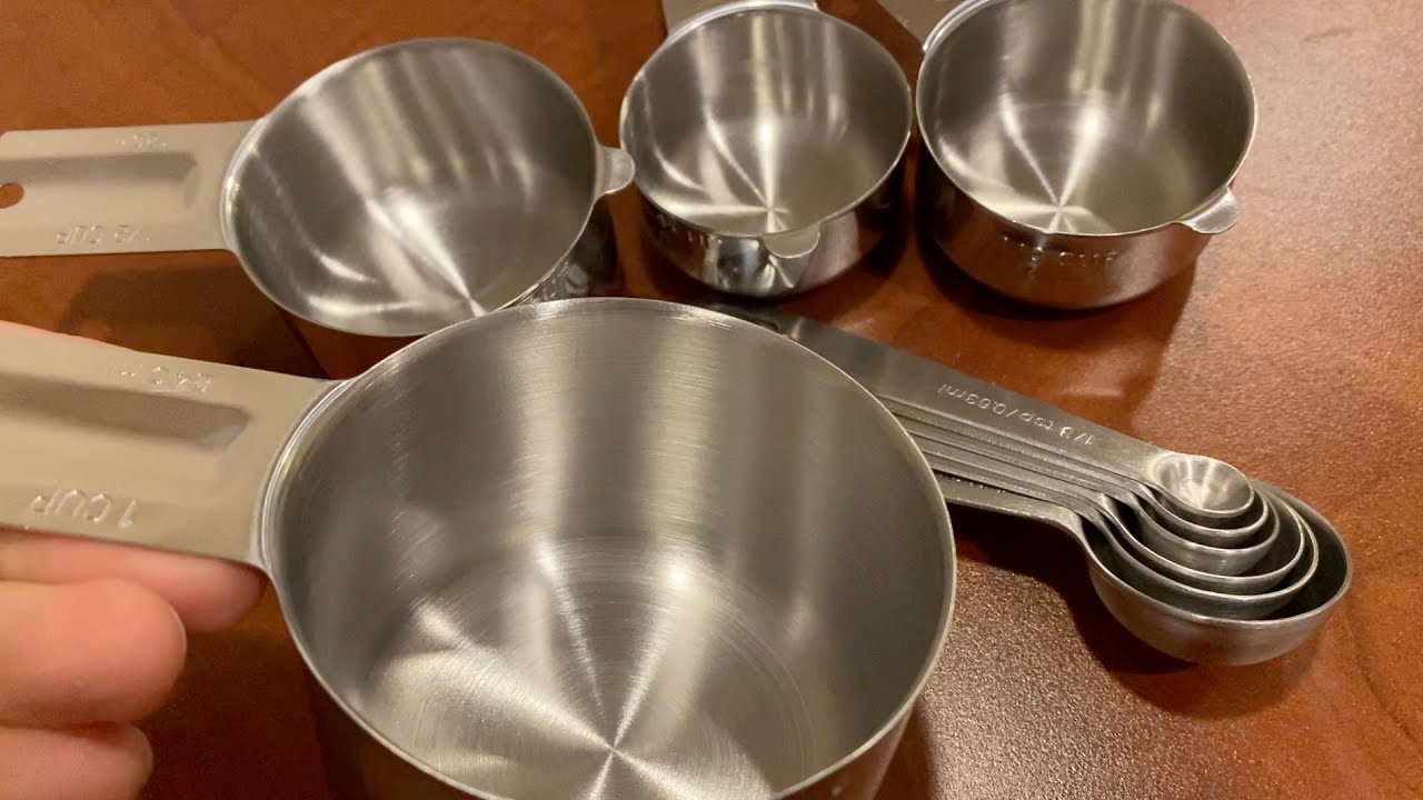 TILUCK Stainless Steel Measuring Cups & Spoons Set Cups and