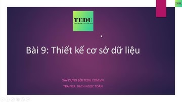 9. Thiết kế cơ sở dữ liệu - Thiết kế RESTful API với ASP.NET Core và Dapper ORM | TEDU