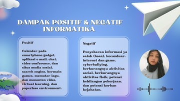 Tugas Video Edukasi :  DAMPAK SOSIAL INFORMATIKA | Kelas XII-C