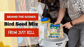Mixing the Bird Seed, Behind The Scenes #pennington #birdfeeder #livecamera