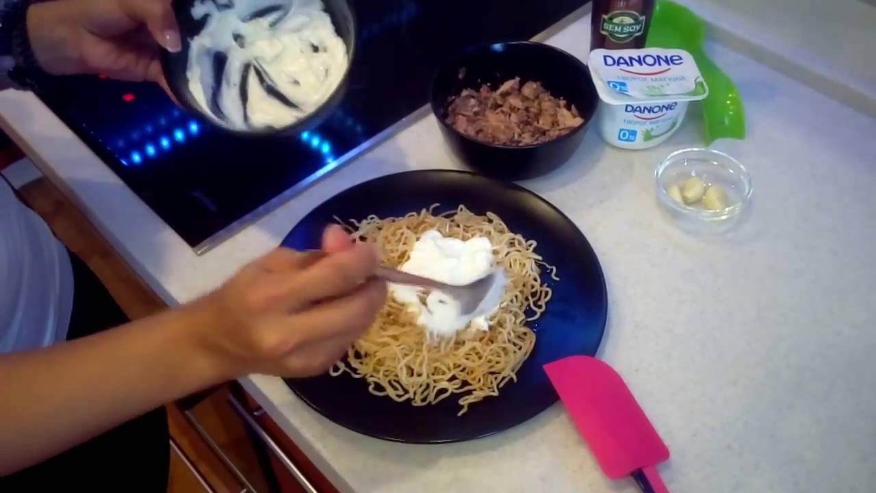 Спагетти Ширатаки (Shirataki) с тунцом. Дюкан атака.