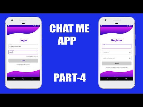Chat Me App - 04 - Registration using Email and Password - Firebase Authentication - Social App