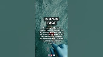 Forensic geology | #forensicscience #forensics