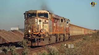 Iron ore trains of Australia's Pilbara