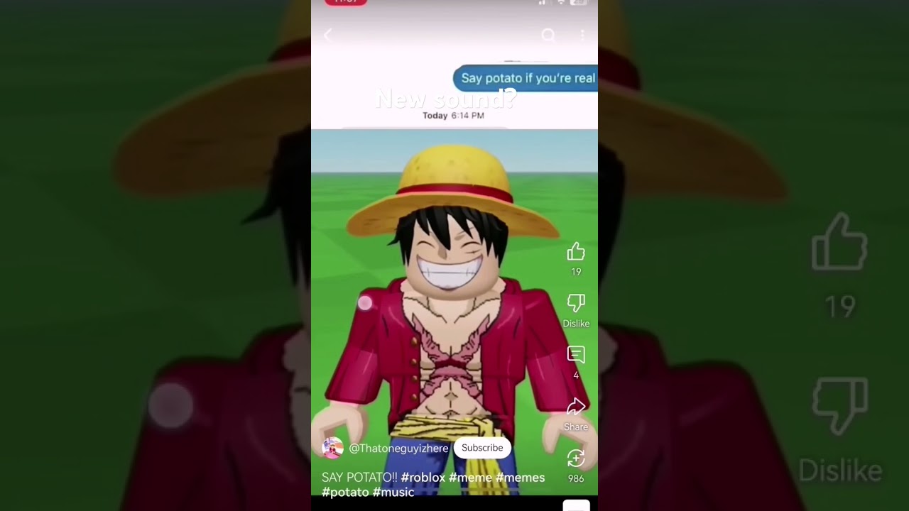 "kitty"say potato if your real"