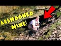 WE FOUND AN ABANDONED MINE WHILE SEARCHING FOR ANTIQUE BOTTLES! (AMERICAN MUDLARKING)