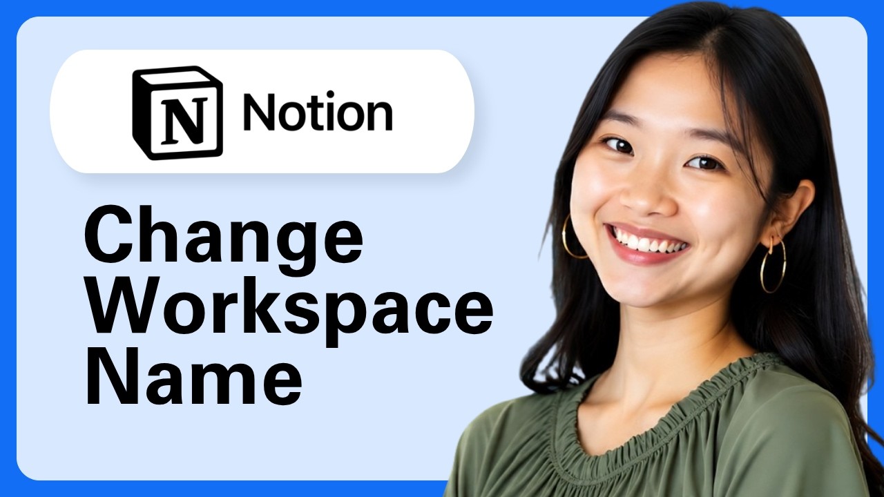 How To Change Workspace Name In Notion - YouTube