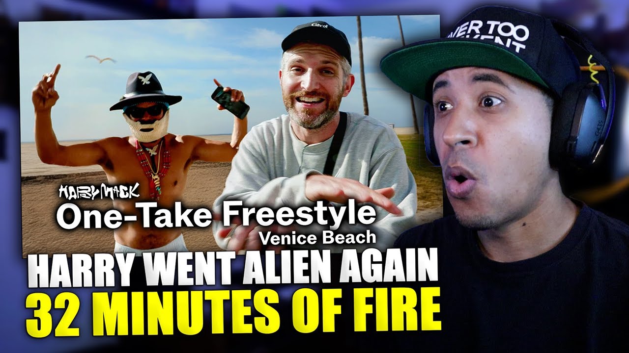 Harry Mack - EPIC 32 Minute One-Take Freestyle in Venice Beach (Reaction)