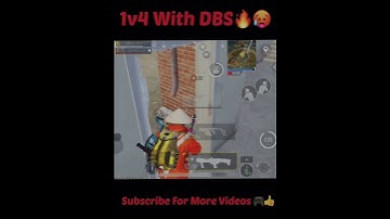 1v4 With DBS🔥🥵 #bgmi #pubgmobile #pubg #scout #jonathan #carryminati #shorts  #bgmilive #swatop