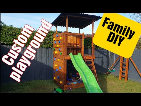 Family DIY | We build the garden play set | Bespoke custom made playground |