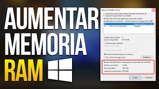 🚀Cómo Aumentar la Memoria RAM VIRTUAL de mi Laptop (2024) Optimizar Mi PC