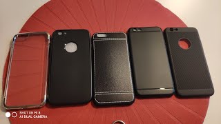 Бамперы и защитные стекла для Apple Iphone 6s: распаковка и примерка