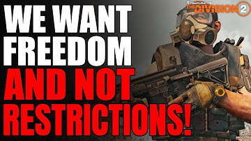 The Division 2: ENDGAME RPG AND MIN/MAXING! FREEDOM NOT RESTRICTIONS!