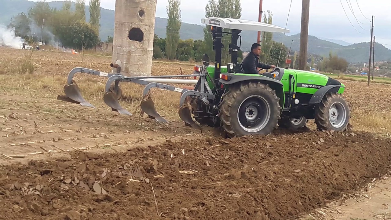 Deutz Fahr F55 Ecoline In Actie Met Frees 1 80m Youtube