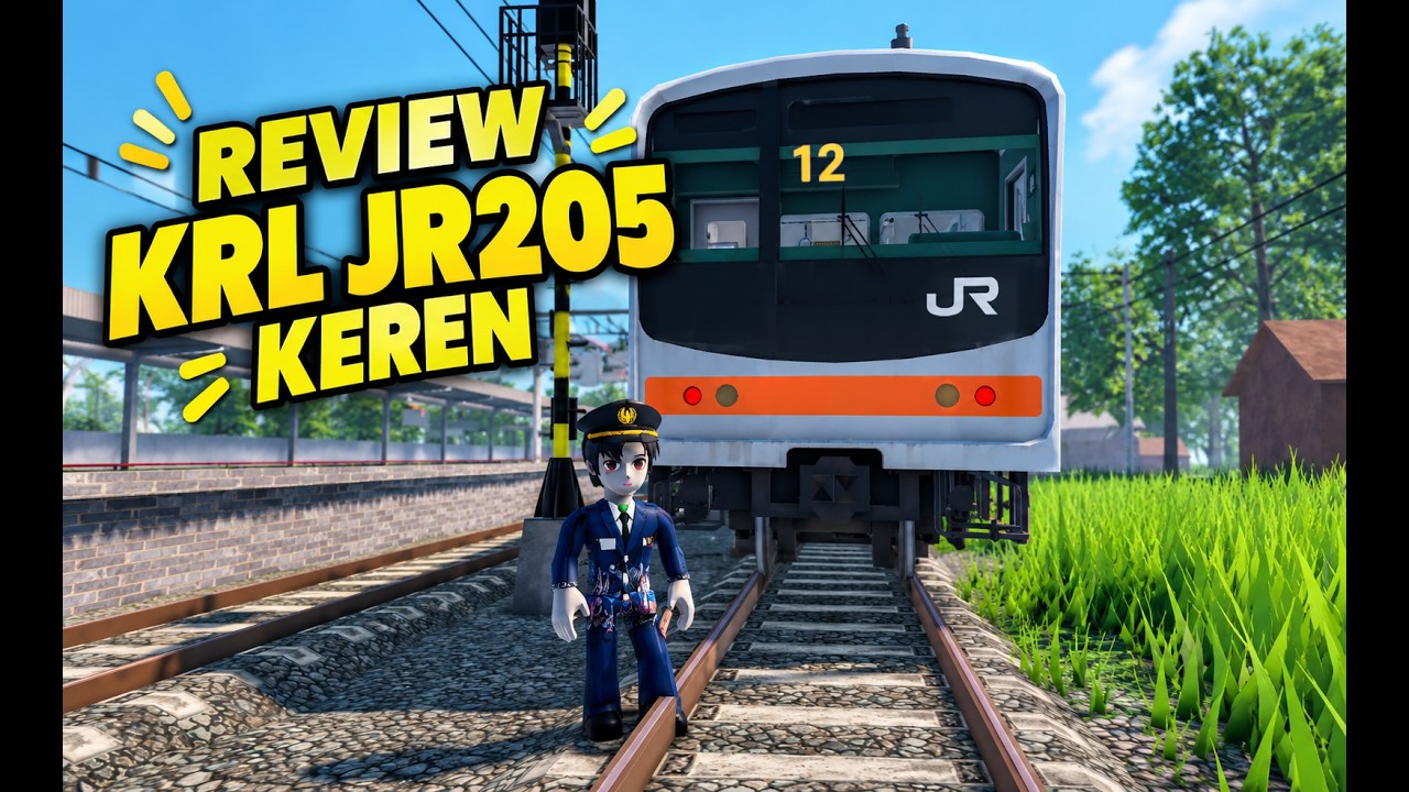 pertama kali dinas pakai KRL JR205 #keretaapi #kai #game #roblox #fyp ...