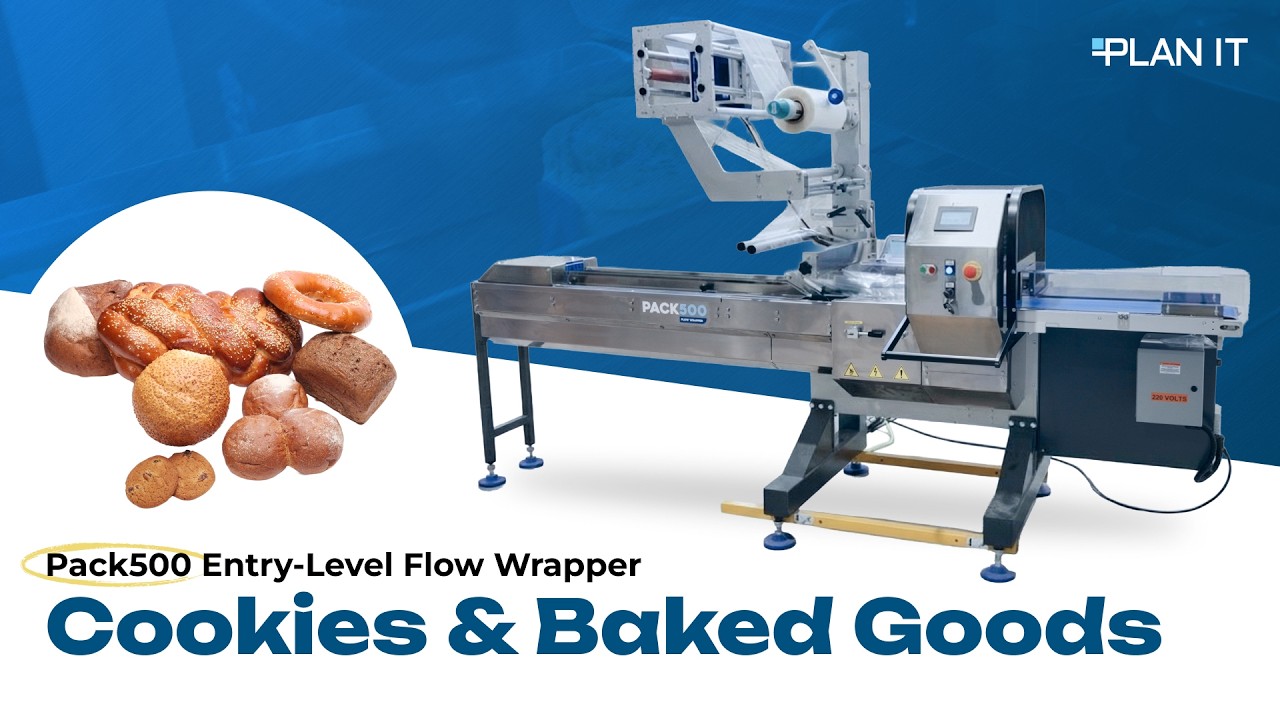 Pack500 Entry‑Level Flow Wrapper for Cookies & Baked Goods | PLAN IT ...