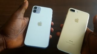 iPhone 11 (used) vs iPhone 7 Plus (used) speed test .