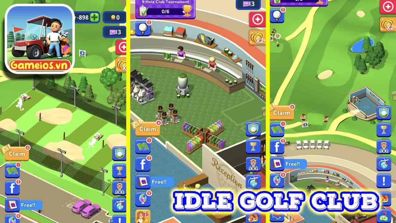 Tải Idle Golf Club Manager Tycoon vô hạn Tiền, Sao,