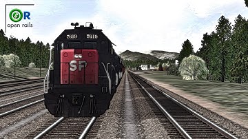 Open Rails - SP Loaded Intermodal | Donner Pass (Colfax - Truckee)