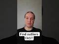 Find Outliers in Data Fast #shorts #dataanalytics #statistics