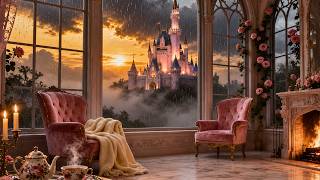✨ Rainy Evening Inside a Princess Castle 🌧 Cozy Fireplace Ambience for Sleep & Relaxation screenshot 5