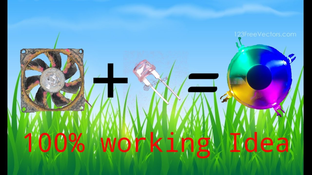 how to upgrade your CPU fan with RGB LED light