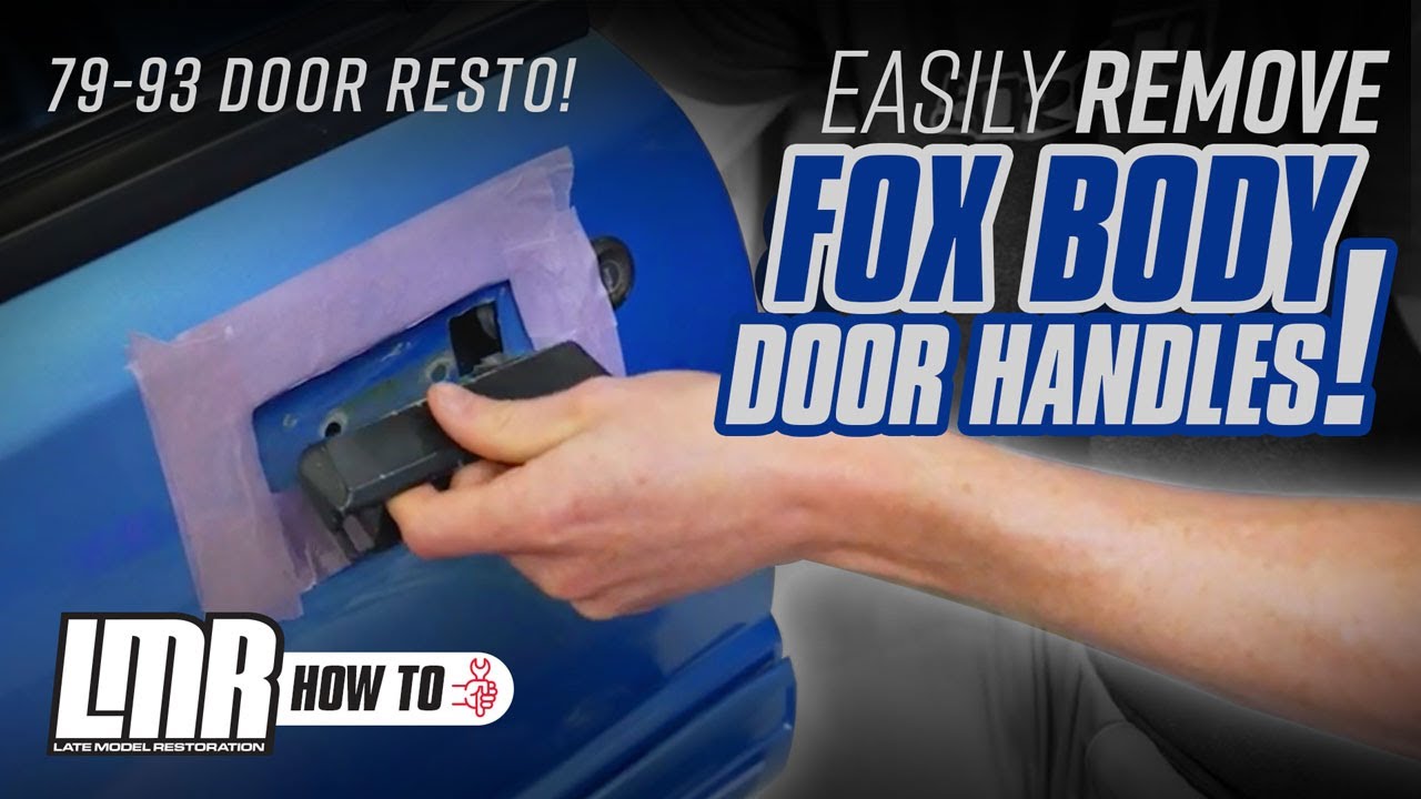 How To Remove Fox Body Mustang Outer Door Handle (7993) YouTube