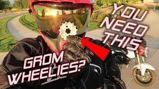 Honda Grom Sprocket Upgrade for EASY Wheelies