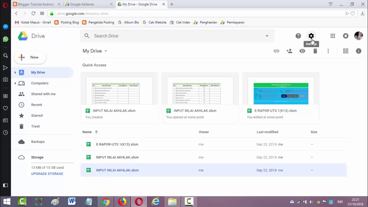 Cara Menghilangkan Tampilan Quick Access pada Google Drive