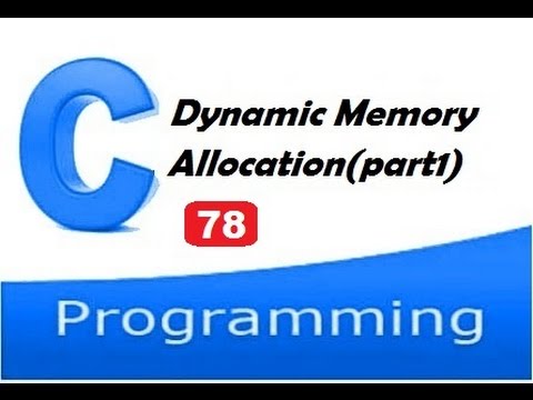 Dynamic memory allocation in c - malloc, calloc, realloc and free - YouTube