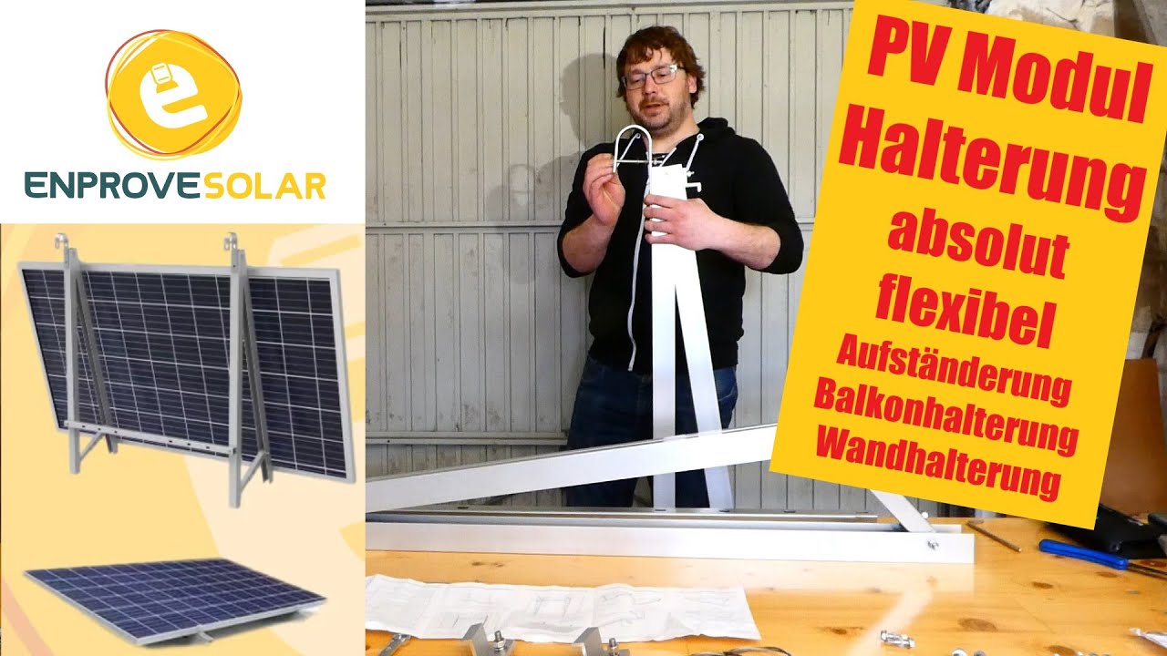PV Modul Aufständerung / Balkonhalterung / Wandhalterung von Enprove