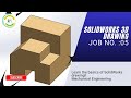 Solidworks 3D Drawing Job No. 05 | Mechanical Drawing for Beginners 