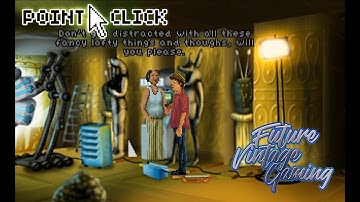 Sphonx Tech Demo (AGS) Free Egyptian Pyramid Scifi Pixel / Painted Art Point & Click Adventure Game