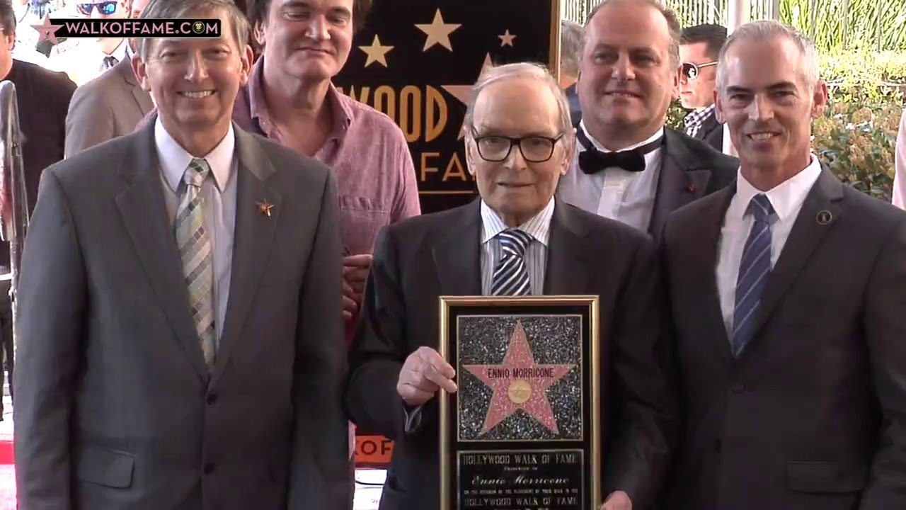 FILM COMPOSER ENNIO MORRICONE HONORED WITH HOLLYWOOD WALK OF FAME STAR