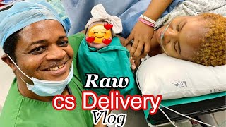 My Raw Delivery Vlog in a South African🇿🇦Hospital |Baby is Here! CS Birth