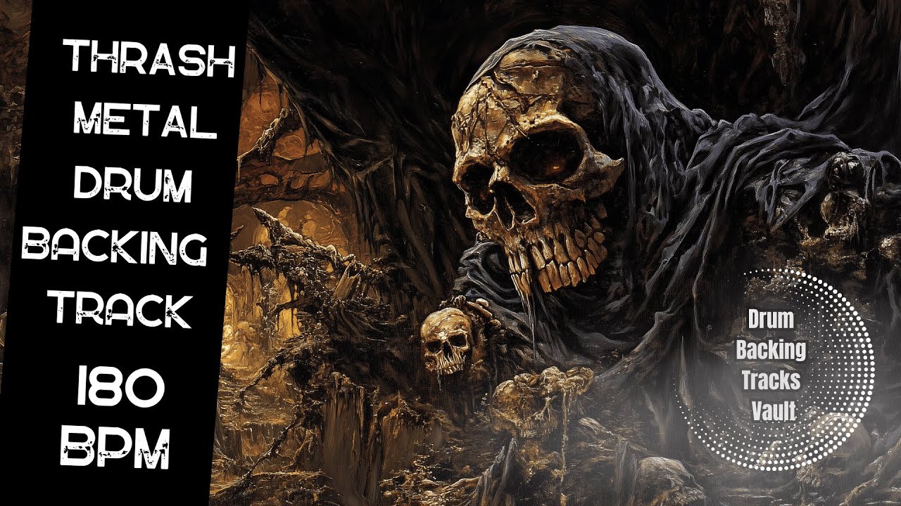 Thrash Metal Drum Loop – 180 BPM | Fast Aggressive Backing Track - YouTube