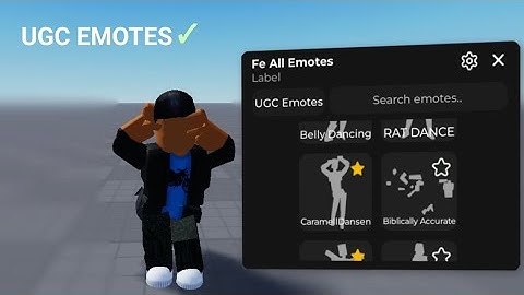 FE All Emotes - UGC EMOTES