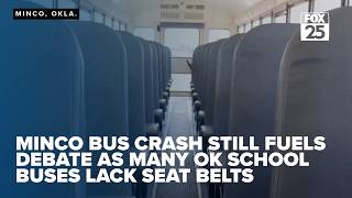 Minco bus rollover still fuels debate as many Oklahoma school buses lack seat belts