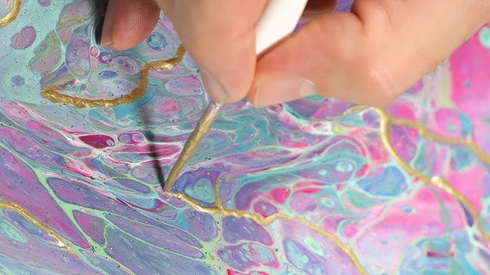 Acrylic Pouring for Beginners, Making Cells with Silicone