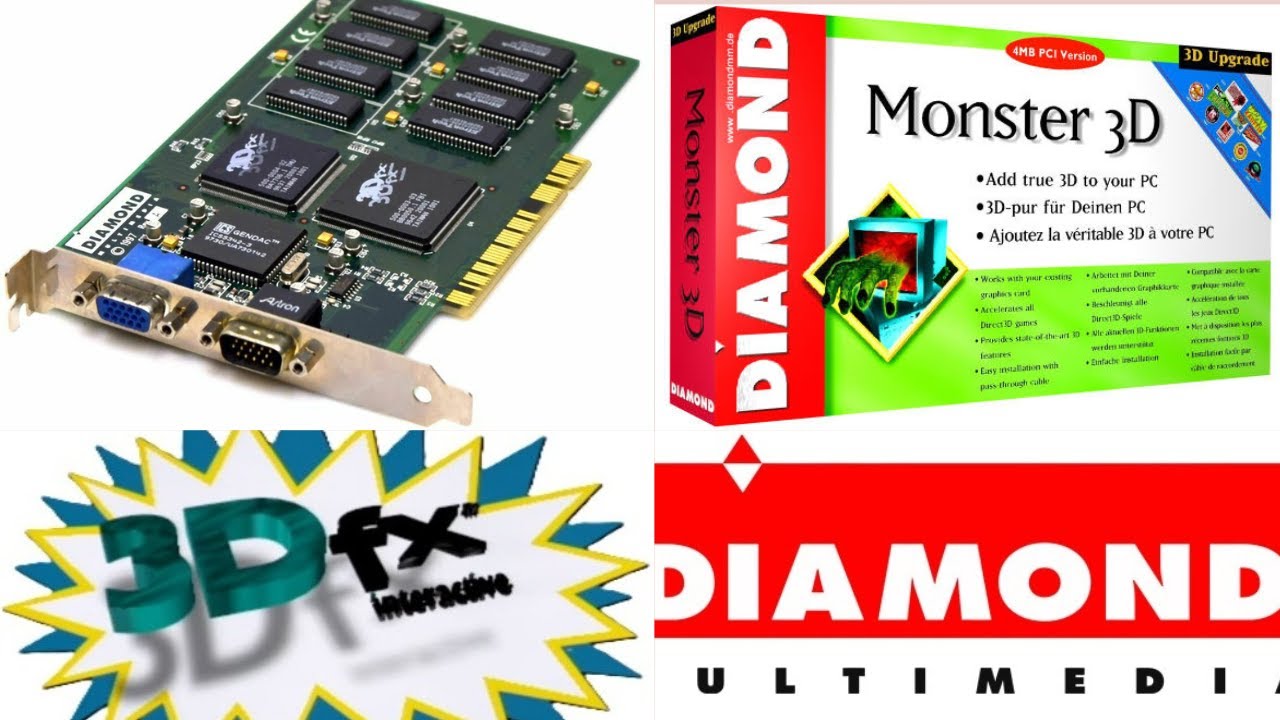 Diamond Monster 3D 3DFX Voodoo 1 - Installazione - YouTube