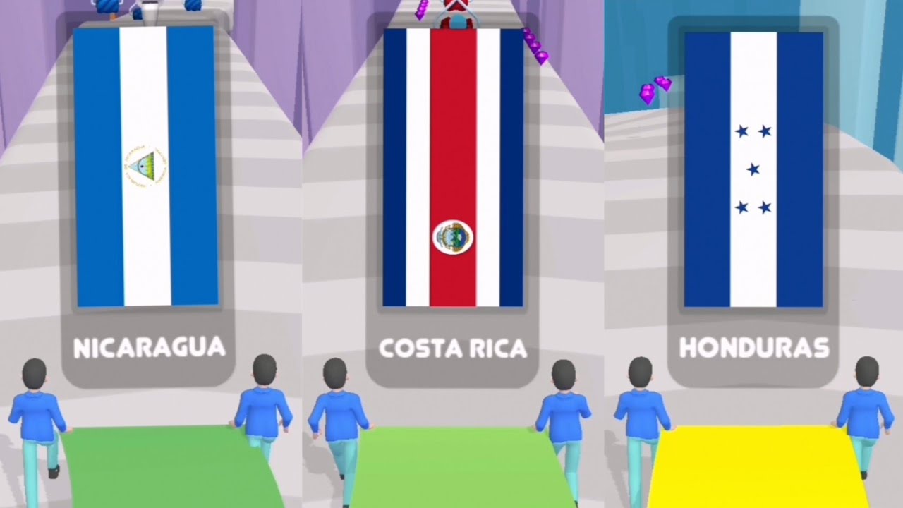 Flag Painters NICARAGUA COSTA RICA HONDURAS Gameplay Android IOS flag-painters-nicaragua-costa-rica-honduras-gameplay-android-ios
